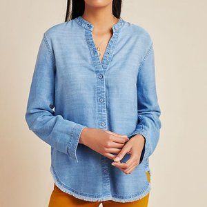 Anthropologie Chambray Buttondown